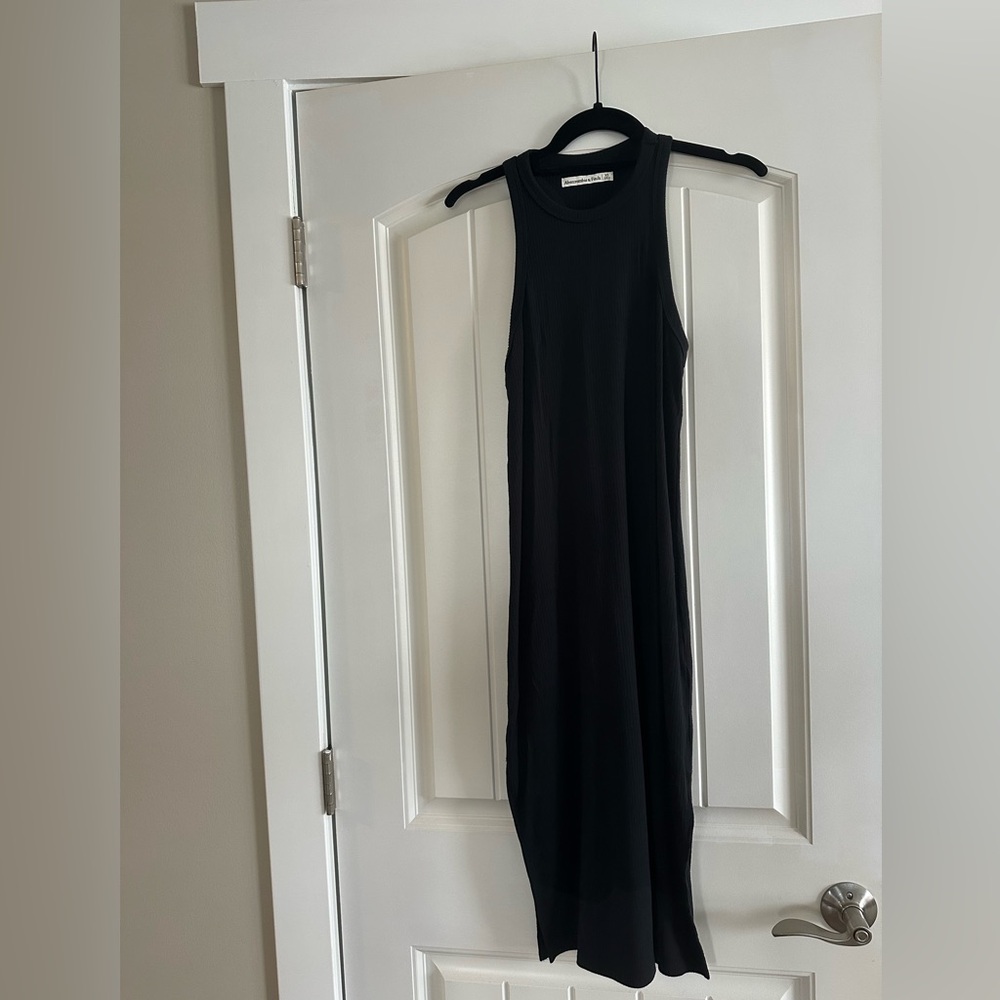 Black Midi Abercrombie Racerback Dress